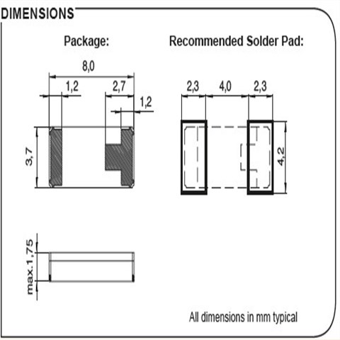 微晶晶振,貼片晶振,CC1A-T1AH晶振,石英無源晶振