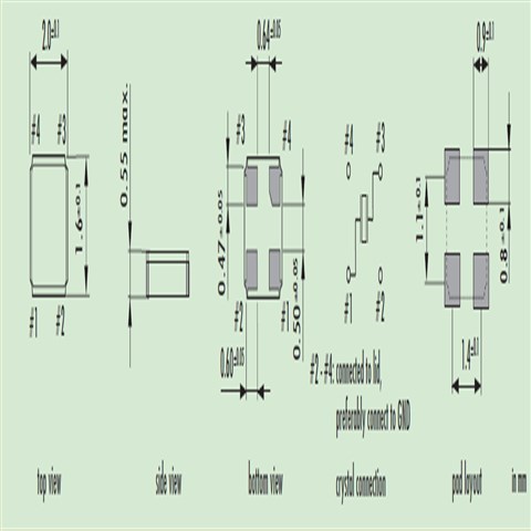 Q 26.0-JXS21-10-10/10-FU-WA-LF,JAUCH無(wú)源晶振,2016mm,26MHz