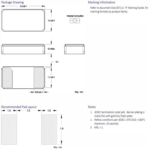 CTS晶振,貼片晶振,TF32晶振,無源貼片晶振