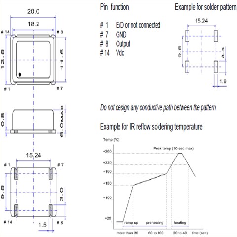 MCO-SK-H-4P晶振,低相噪晶振,52MHz,6G基站晶振