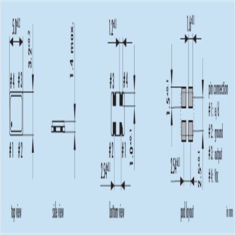 O-12,0-JO53-B-3.3-2-T1-LF,12MHz晶振,Jauch有源晶振