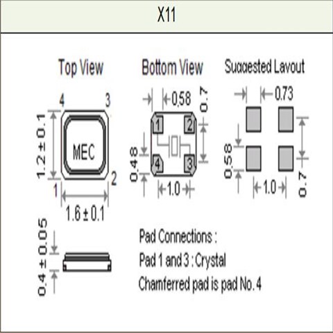 MERCURY晶振,1612mm,X11-26.000-16-30/30Y/20R,6G無(wú)線網(wǎng)絡(luò)晶振