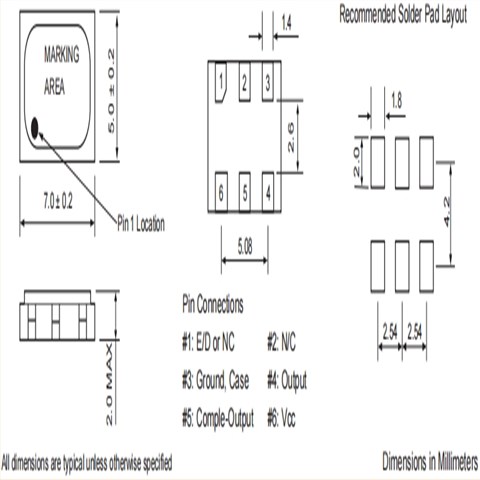 XO75PE-155M520-B25A3,Fortiming晶振,6G低相位抖動晶振