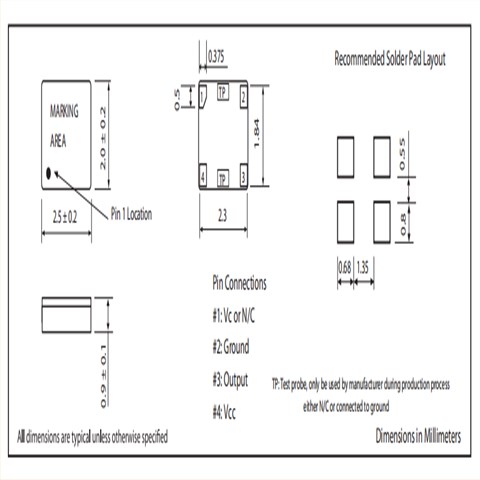 2520石英晶體,進(jìn)口振蕩器,MTI-milliren晶振,407溫補(bǔ)有源晶振