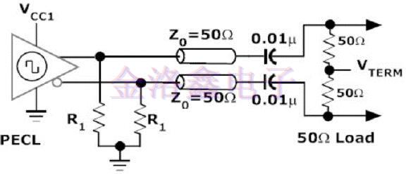 LV-PECL差分晶振的終端方式,差分晶體振蕩器 LV-PECL差分晶振的終端方式,差分晶體振蕩器