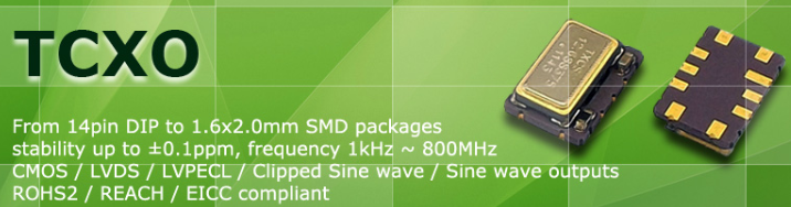 Transko品牌溫度補償晶體振蕩器產品數據表