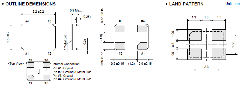 大河晶振,石英晶振,FCX-04晶振 大河晶振,石英晶振,FCX-04晶振