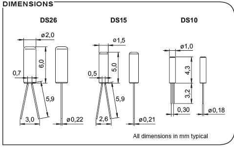 瑞士微晶晶振,石英晶振,DS26晶振 瑞士微晶晶振,石英晶振,DS26晶振