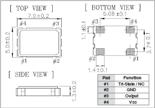 泰藝晶振,石英晶體振蕩器,OC晶振 泰藝晶振,石英晶體振蕩器,OC晶振
