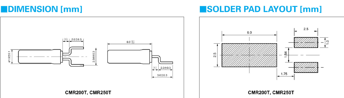 2060石英晶體諧振器,無源圓柱石英晶體,CMR250T晶振 2060石英晶體諧振器,無源圓柱石英晶體,CMR250T晶振