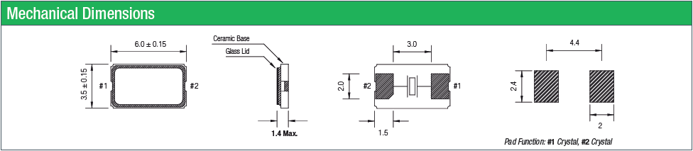 無源貼片進(jìn)口晶體,石英6035陶瓷殼晶振,QC6GB晶振