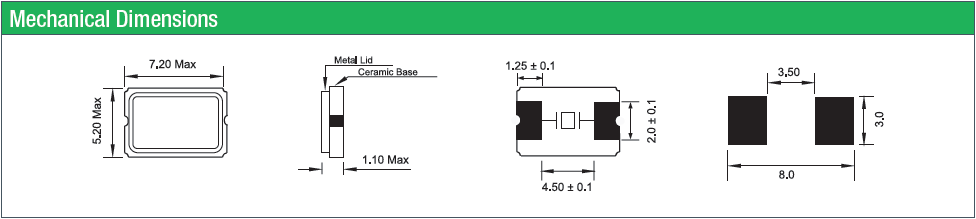 金屬殼密封諧振器,進口7050兩腳晶振,QC7B晶振