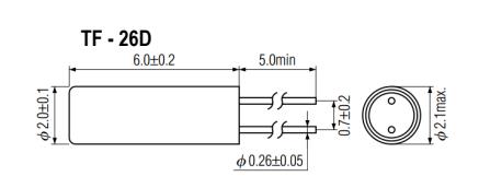 SHINSUNG晶振,TF-26D晶振,TF-26D-20-32.768KHz-12.5pF晶振 SHINSUNG晶振,TF-26D晶振,TF-26D-20-32.768KHz-12.5pF晶振