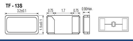 SHINSUNG晶振,TF-13S晶振,TF-13S-20-32.768KHz-12.5pF晶振 SHINSUNG晶振,TF-13S晶振,TF-13S-20-32.768KHz-12.5pF晶振