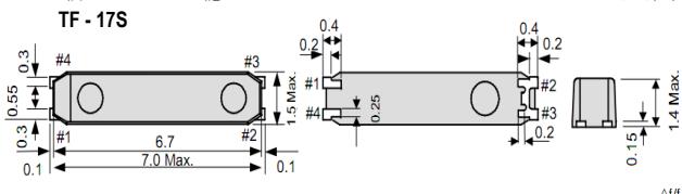SHINSUNG晶振,TF-17S晶振,TF-17S-20-32.768KHz-12.5pF晶振 SHINSUNG晶振,TF-17S晶振,TF-17S-20-32.768KHz-12.5pF晶振