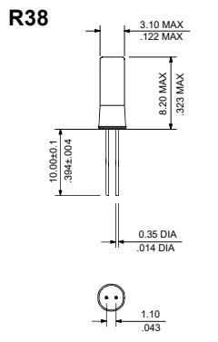 R38 尺寸 R38 尺寸