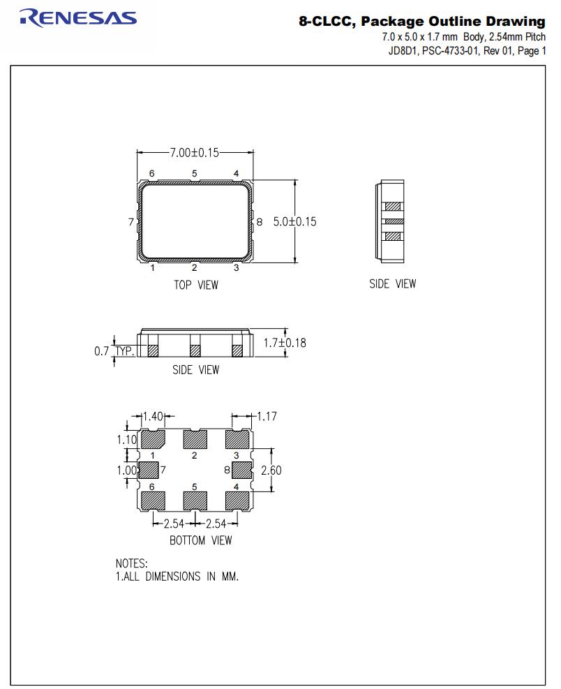 瑞薩可編程晶振,XPL736100.000000I,7050mm晶振,6G通信設(shè)備晶振 瑞薩可編程晶振,XPL736100.000000I,7050mm晶振,6G通信設(shè)備晶振