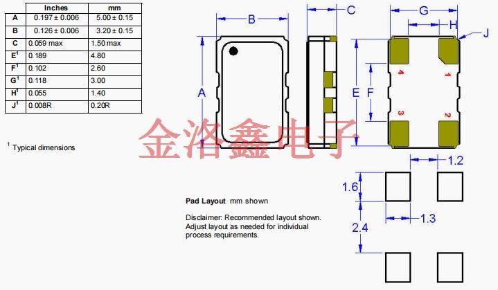 TCD4 5032 TCXO TCD4 5032 TCXO