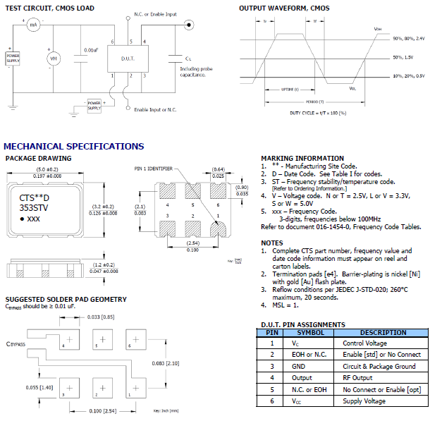 353 5032 VCXO 353 5032 VCXO