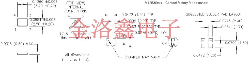M12536JMXX30.0000MHz,M1253手持電子設備晶振,GPS晶振,MtronPTl晶振 M12536JMXX30.0000MHz,M1253手持電子設備晶振,GPS晶振,MtronPTl晶振