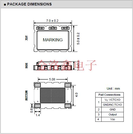 TXZ-K05OP05-12.800M,7050貼片晶振,智能手機晶振,TX-K低功耗晶振 TXZ-K05OP05-12.800M,7050貼片晶振,智能手機晶振,TX-K低功耗晶振