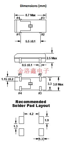 FKFSREIHM0.032768-T3,FOX??怂咕д?FSRLF諧振器,8038晶振 FKFSREIHM0.032768-T3,FOX福克斯晶振,FSRLF諧振器,8038晶振